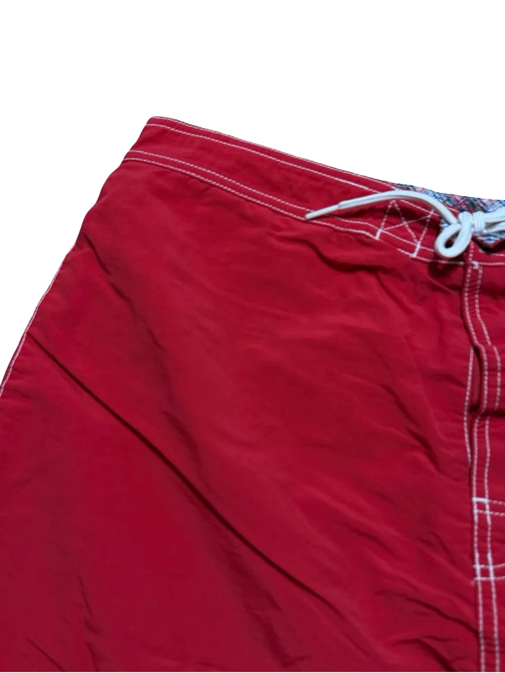 Vintage 2000s Polo Ralph Lauren Small Pony Board Surf Red Shorts Size XL